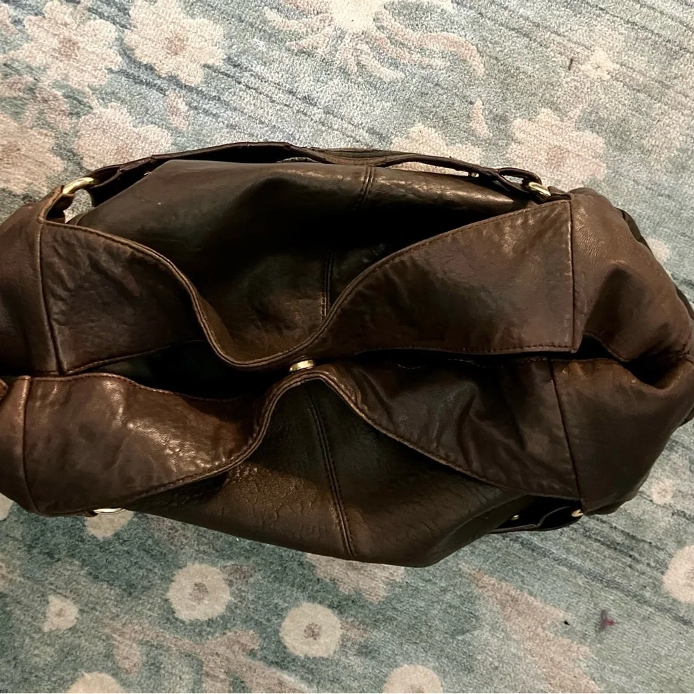 Calvin Klein Dark Brown Leather Tote - Picture 9 of 9